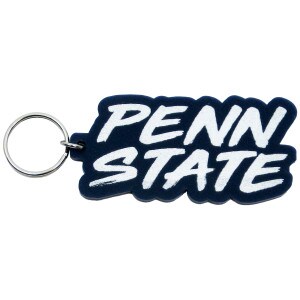 keychain navy acrylic with white Penn State